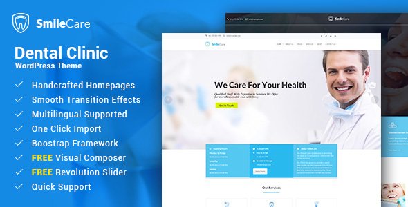 Smilecare - Medical & Dentist WordPress Theme
           TFx Langdon Merton