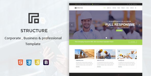 Structure - Construction, Building Business Template
           TFx Willy Carson