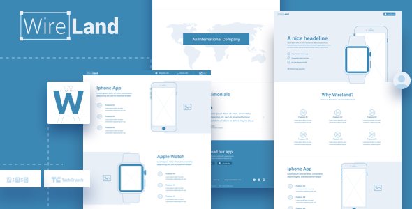 Wireland - Wireframe Library for Web Design Projects - Sketch Template - Sketch Templates  TFx Bennie Farran