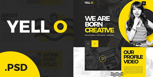 Yell O - Single page Website - PSD Template
           TFx Cahyo Everitt