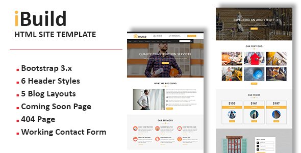 iBuild - Multipurpose Responsive HTML Site Template
           TFx Danny Merle