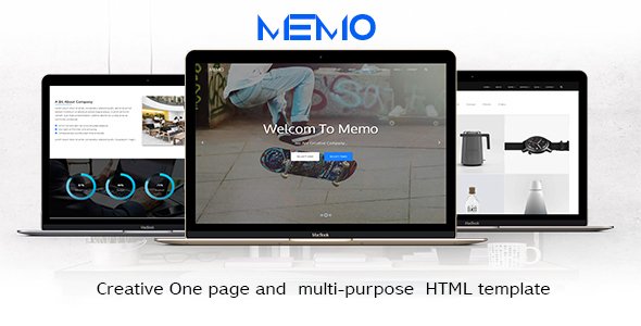 memo - Creative One page and  multi purpose  HTML template
           TFx Jarrett Briar