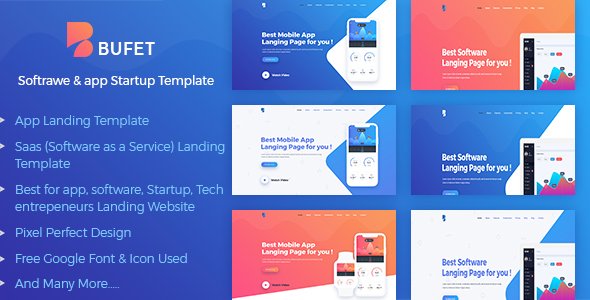 Bufet - App, Saas and Software Landing Page
           TFx Horace Den