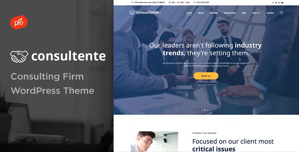 Consultente - Consulting Firm WordPress Theme
           TFx Reid Mervyn