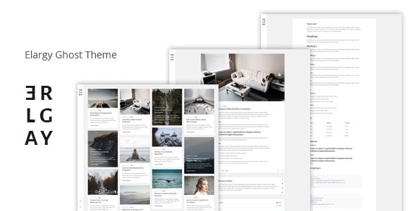 Elargy - Responsive Minimal Ghost Theme
           TFx Kenith Henrik