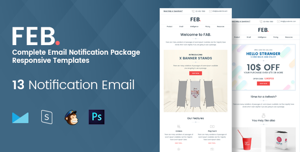 Feb - Complete Email Notification Responsive Templates
           TFx Tecumseh Merritt