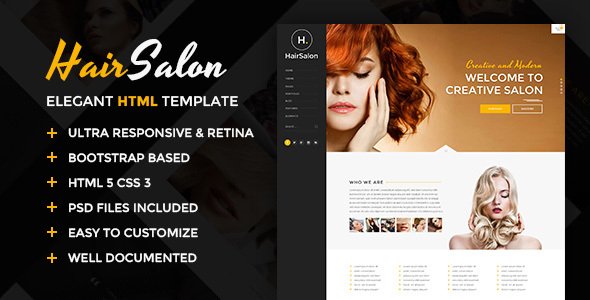 Hair Salon - Elegant HTML Template
           TFx Kazuo Caleb