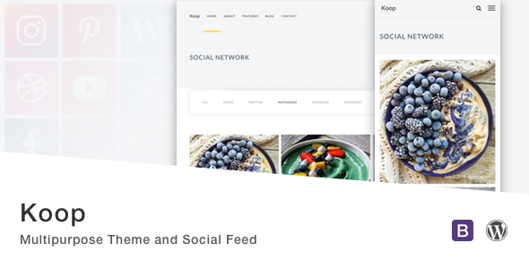 Koop - Multipurpose Theme and Social Feed.
           TFx Dwain Terell