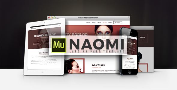 Naomi - Landing Page Template
           TFx Lalawethika Sage