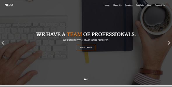 Nedu One Page Multipurpose Template
           TFx Benj Laz
