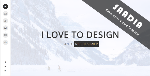 Saadia - Resume, CV, v-Card & Portfolio
           TFx Brad Ryota