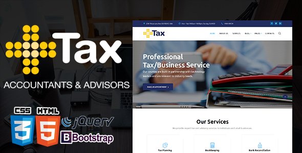 Tax Advisor - Financial & Accounting HTML5 TEMPLATE
           TFx Riku Erle