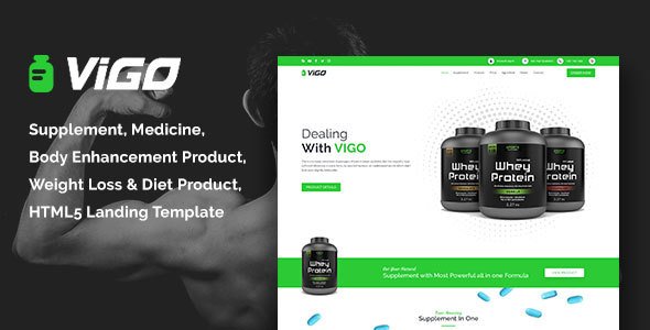 VIGO-Health Supplement Landing Page HTML Template
           TFx Dian Joel