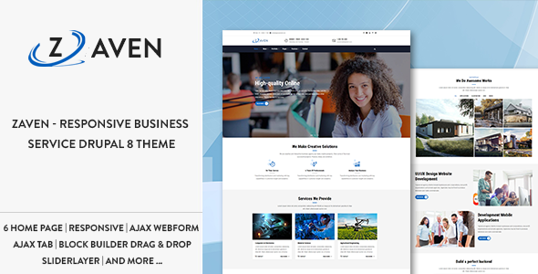 Zaven - Responsive Business Service Drupal 8 Theme
           TFx Derryl Darcy