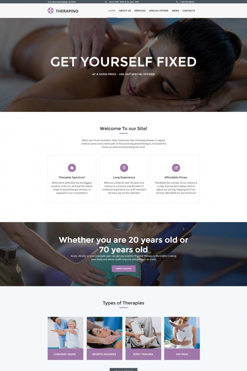 Massage Salon Moto CMS HTML Template TMT Freddie Lucian