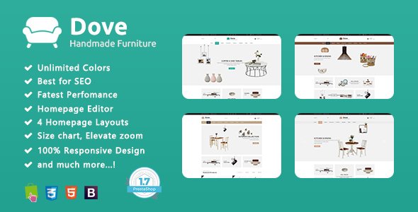 Dove - Multipurpose Prestashop 1.7 Theme Demo Furniture
           TFx Oli Elmo