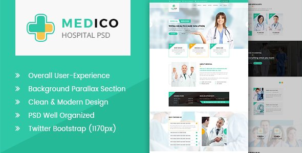 Medico - Hospital and Health PSD Template
           TFx Doug Robby