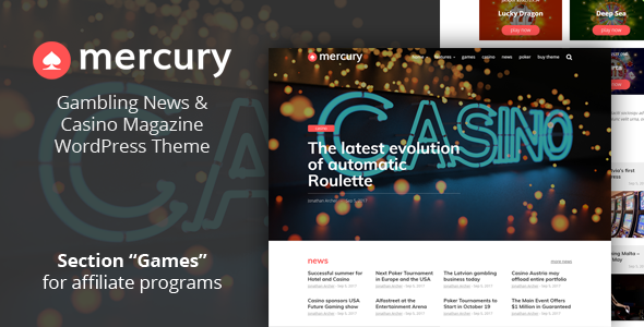 Mercury - Gambling News & Casino Magazine WordPress Theme
           TFx Ojigkwanong Garry