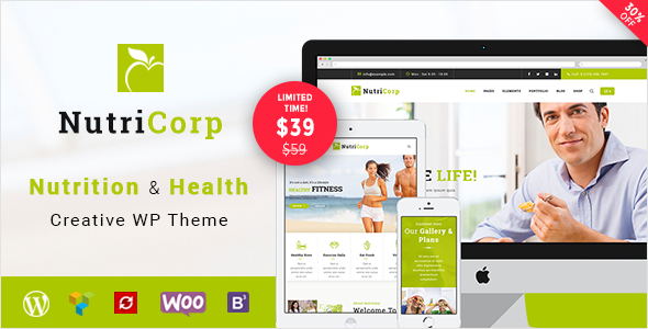 Nutricorp | Nutrition & Health Creative WordPress Theme
           TFx Dwain Collin