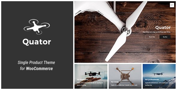 Quator - Single Product WordPress Theme
           TFx Lorrin Forest