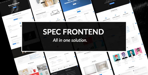 Spec Frontend Multipurpose Bootstrap Template
           TFx Selwyn Quinten