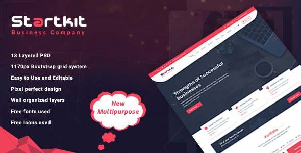 StartKit - Business Multipurpose PSD template
           TFx Ryder Aaron