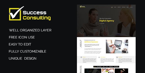 Success Consulting PSD Template
           TFx Jordon Galen