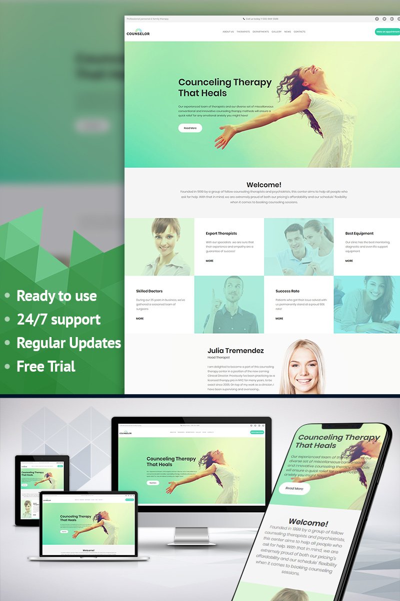 Life Coach - Counseling Therapy Moto CMS 3 Template TMT Rokurou Suleiman