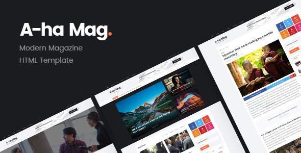 AhaMag | Modern Magazine HTML Template
           TFx Art Carlton