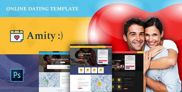 Amity Online Dating PSD Template
           TFx Ruben Humbert