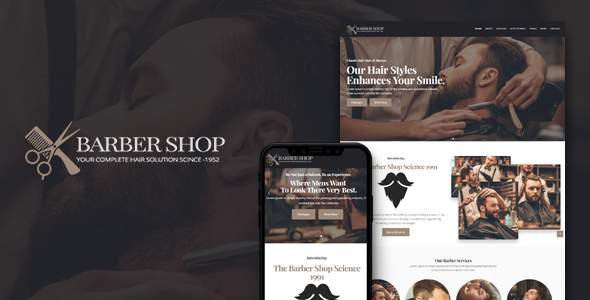 BarberShop | HTML Template For BarberShop & Hair Salon
           TFx Garrett Vosgi