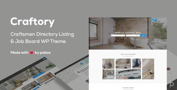 Craftory - Directory Listing Job Board WordPress Theme
           TFx Jeff Addison