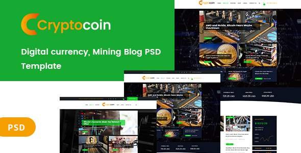 Digital currency and mining blog PSD Template
           TFx Bryon Justinian