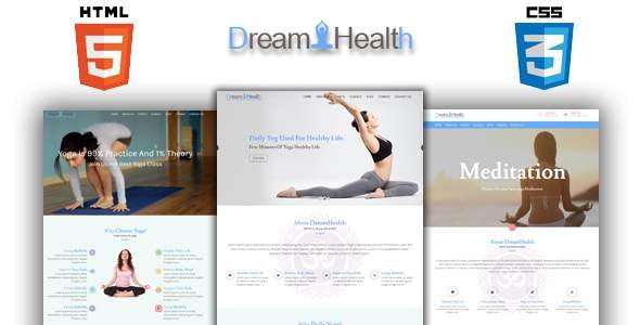 Dreamhealth - Yoga, Spa and Fiteness HTML Template
           TFx Ujarak Katashi