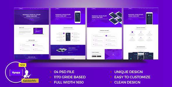 FlyApp - App Landing Page
           TFx Seth Vere