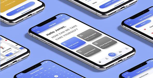 Healer - Mobile App UI Kit
           TFx Tarquin John