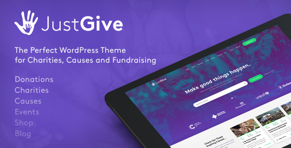 JustGive - Charity & Fundraising WordPress Theme
           TFx Dawson Lanford