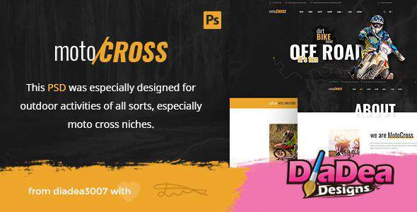 MotoCross - Outdoor Activities PSD Template
           TFx Dana Mansel