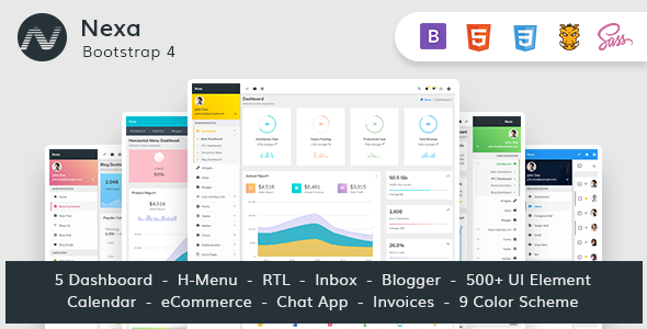 Nexa - Bootstrap4 Material Design Premium Admin Dashboard
           TFx Samuel Conner