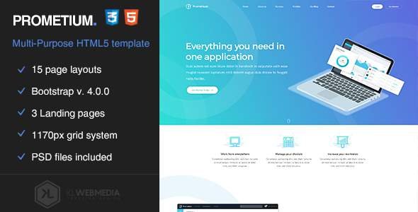 Prometium - Multi-Purpose HTML5 Template
           TFx Noboru Parris