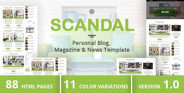 SCANDAL - Personal Blog, Magazine & News Template
           TFx Made Wayna