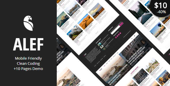 ALEF - Multipurpose Personal Blog Template
           TFx Noboru Booker