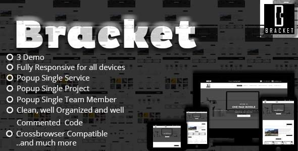 Bracket - Multipurpose One Page HTML5 Template
           TFx Dewayne Jaymes