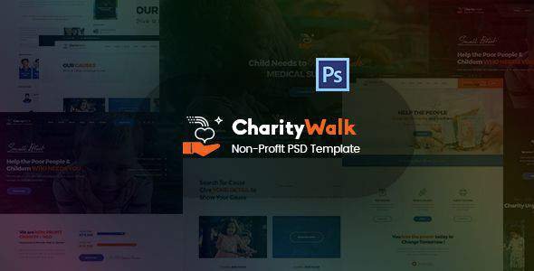 Charity Walk - Multipurpose Nonprofit PSD Template
           TFx Jarod Darian