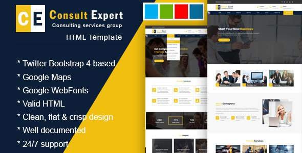 Consult Experts - Business Consulting and Professional Services HTML Template
           TFx Kemp Berny