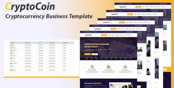 Cryptocoin - Bitcoin Crypto Currency Template
           TFx Daryl Cordell