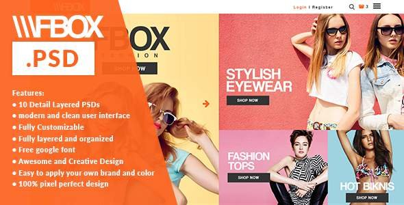Fbox Fashion E Commerce PSD Web Template
           TFx Jae Shenandoah