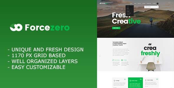 Forcezero - Onepage Creative Portfolio PSD Template
           TFx Trenton Franklyn