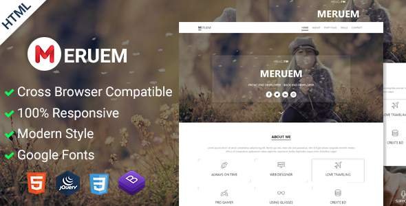 Meruem | Personal Portfolio HTML5 Template
           TFx Landon Lynwood