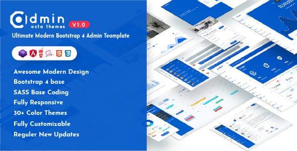 OctAdmin - Responsive Multipurpose Bootstrap 4 Admin Dashboard Template
           TFx Calvin Jerome